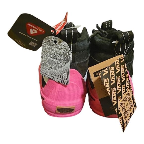 VANS SK8 Hi Dip MTE-2 Hiking Boots Shoes‎ Pink Black Suede Womens 8 Mens 6.5 NEW